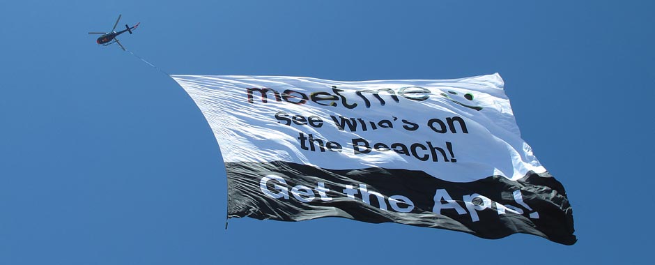 meetme helicopter banner