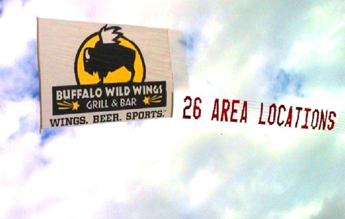 Buffalo Wings Airplane Banner