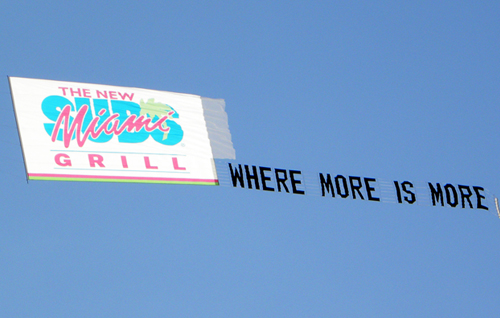 Miami Grill Airplane Banner
